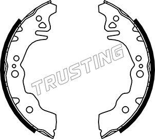 Trusting 026.352 - Bremžu loku komplekts www.autospares.lv