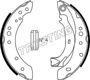 Trusting 022.036 - Bremžu loku komplekts www.autospares.lv