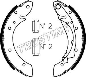 Trusting 022.033 - Brake Shoe Set www.autospares.lv