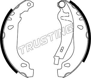 Trusting 022.032Y - Bremžu loku komplekts www.autospares.lv