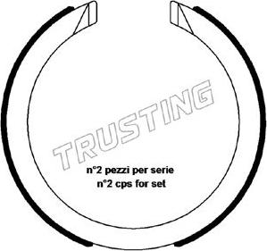 Trusting 027.008 - Bremžu loku kompl., Stāvbremze www.autospares.lv