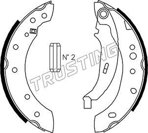 Trusting 079.195 - Brake Shoe Set www.autospares.lv