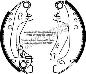 Trusting 079.192Y - Bremžu loku komplekts www.autospares.lv