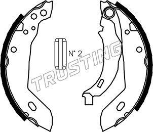 Trusting 079.185 - Bremžu loku komplekts www.autospares.lv