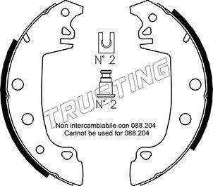 Trusting 079.187 - Brake Shoe Set www.autospares.lv