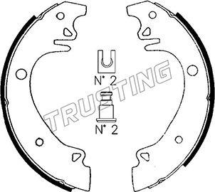 Trusting 079.178 - Brake Shoe Set www.autospares.lv