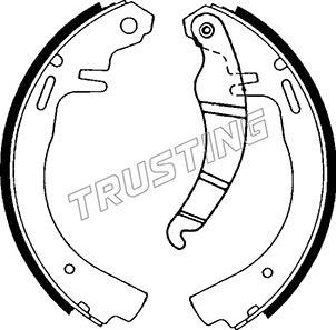 Trusting 073.149 - Bremžu loku komplekts www.autospares.lv