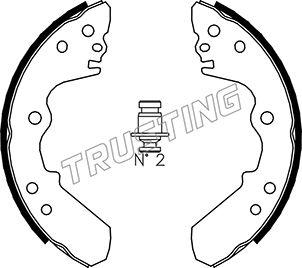 Trusting 073.168 - Bremžu loku komplekts www.autospares.lv