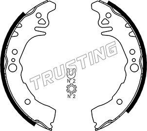 Trusting 115.306 - Bremžu loku komplekts www.autospares.lv