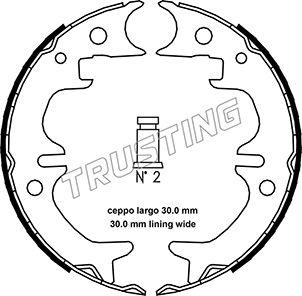 Trusting 115.316 - Bremžu loku kompl., Stāvbremze www.autospares.lv