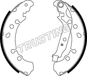 Trusting 115.326 - Bremžu loku komplekts www.autospares.lv