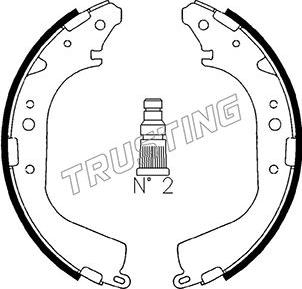 Trusting 115.268 - Bremžu loku komplekts www.autospares.lv