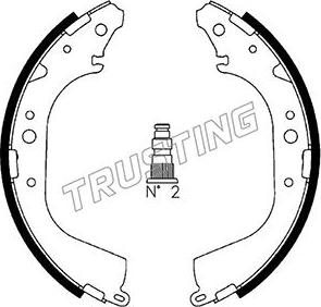 Trusting 115.288 - Brake Shoe Set www.autospares.lv