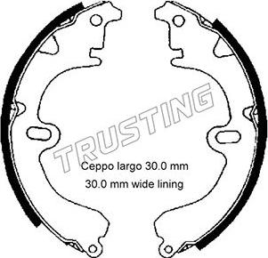 Trusting 115.274 - Brake Shoe Set www.autospares.lv