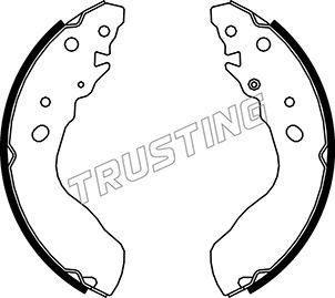 Trusting 111.245 - Bremžu loku komplekts www.autospares.lv