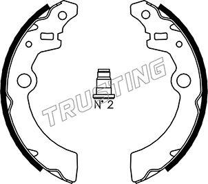 Trusting 111.246 - Bremžu loku komplekts www.autospares.lv