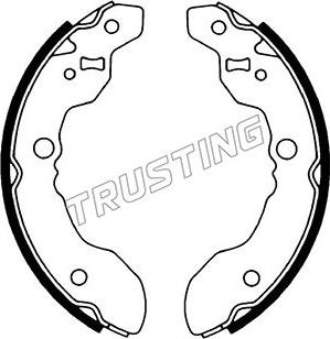 Trusting 111.241 - Bremžu loku komplekts www.autospares.lv