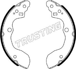 Trusting 111.257 - Bremžu loku komplekts www.autospares.lv