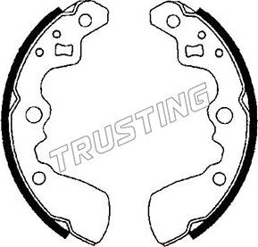 Trusting 111.238 - Bremžu loku komplekts www.autospares.lv