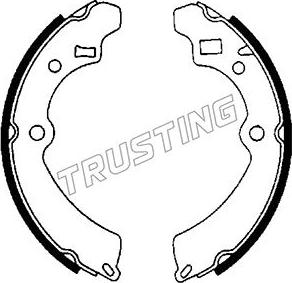 Trusting 111.232 - Bremžu loku komplekts www.autospares.lv