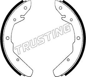 Trusting 124.260 - Bremžu loku komplekts www.autospares.lv