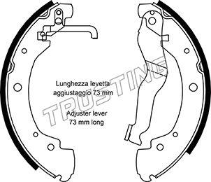 Trusting 124.285 - Bremžu loku komplekts autospares.lv