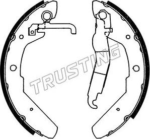 Trusting 124.279 - Bremžu loku komplekts www.autospares.lv