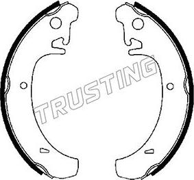 Trusting 122.004 - Brake Shoe Set www.autospares.lv