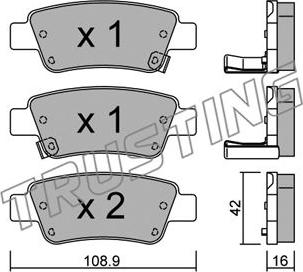 Trusting 806.0 - Bremžu uzliku kompl., Disku bremzes autospares.lv