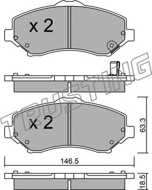 Textar TX0855 - Bremžu uzliku kompl., Disku bremzes www.autospares.lv