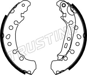 Trusting 253.750 - Bremžu loku komplekts www.autospares.lv