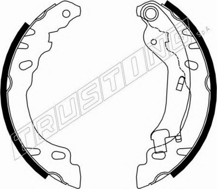 Trusting 743.1 - Bremžu uzliku kompl., Disku bremzes www.autospares.lv