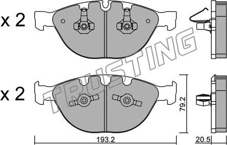 Trusting 788.0 - Bremžu uzliku kompl., Disku bremzes www.autospares.lv