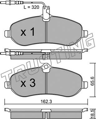 Trusting 723.0 - Bremžu uzliku kompl., Disku bremzes autospares.lv