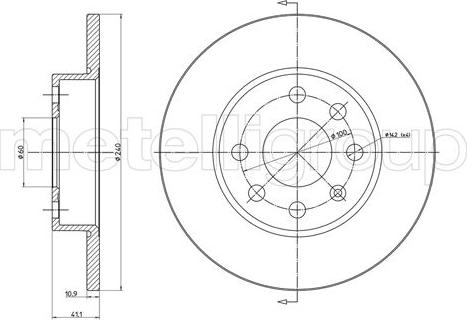 Trusting DF949 - Bremžu diski www.autospares.lv