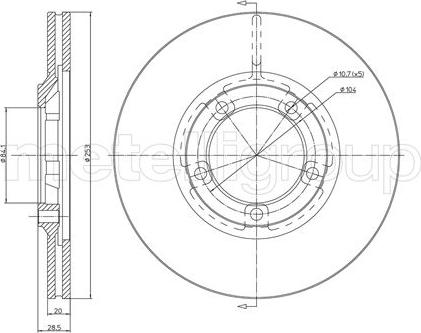 Trusting DF532 - Brake Disc www.autospares.lv