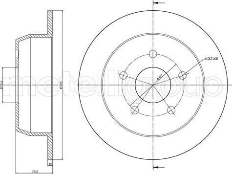 Trusting DF696 - Bremžu diski www.autospares.lv