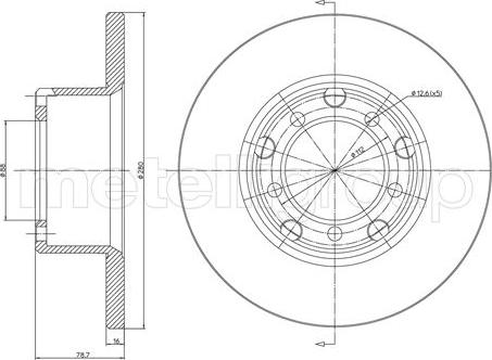 Trusting DF041 - Bremžu diski www.autospares.lv