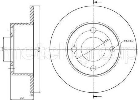 Trusting DF062 - Bremžu diski www.autospares.lv