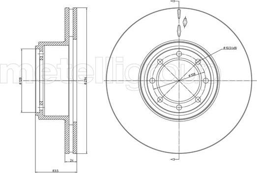 Trusting DF1530 - Bremžu diski www.autospares.lv