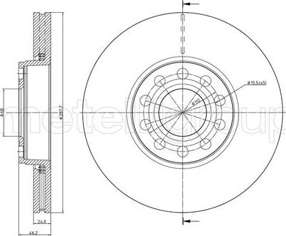 Trusting DF1604 - Bremžu diski www.autospares.lv