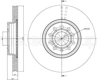 Trusting DF1069 - Тормозной диск www.autospares.lv