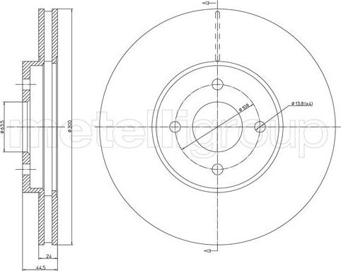 Trusting DF1004 - Bremžu diski www.autospares.lv