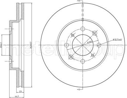 Trusting DF1011 - Bremžu diski www.autospares.lv