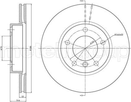 Trusting DF283 - Bremžu diski www.autospares.lv