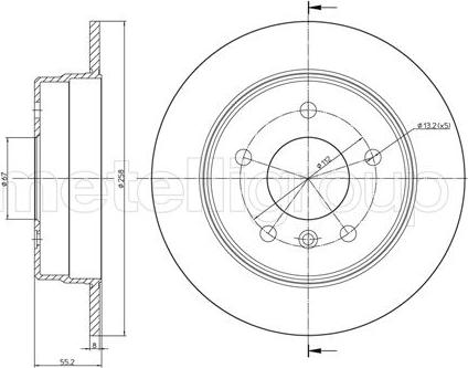 Trusting DF771 - Тормозной диск www.autospares.lv