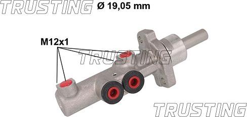 Trusting PF998 - Galvenais bremžu cilindrs www.autospares.lv