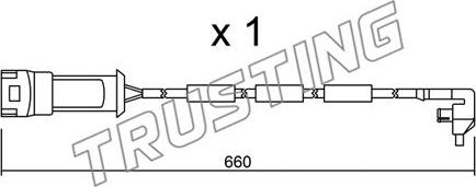 Trusting SU.090 - Indikators, Bremžu uzliku nodilums www.autospares.lv