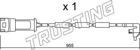 Trusting SU.091 - Indikators, Bremžu uzliku nodilums www.autospares.lv