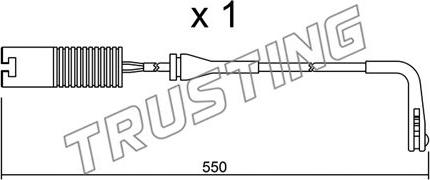 Trusting SU.092 - Indikators, Bremžu uzliku nodilums www.autospares.lv